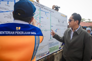 Tinjau Kolam Detensi Selayang, Rico Waas Targetkan dapat Mereduksi 10 -15 Persen Banjir