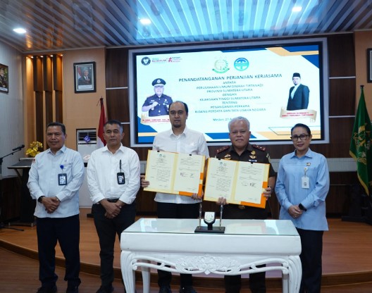 Perumda Tirtanadi Jalin Kerjasama Dengan Jaksa Pengacara Negara Kejati Sumut