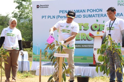 PLN UID Sumut Tanam Pohon di Tapteng Melalui Program Roots of Energy