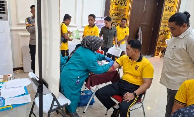 Polres Aceh Timur Pastikan Kesehatan Personel Lewat Rikkes Berkala