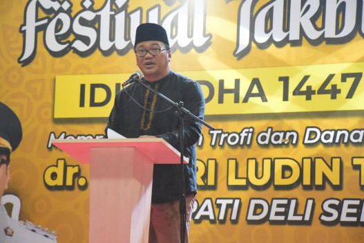Bupati Pastikan Festival Takbir Akbar Hamparan Perak Masuk Agenda Tahunan Deli Serdang