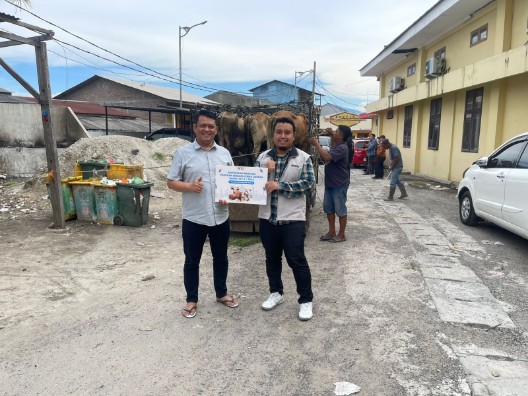 BNCT dan Polres Pelabuhan Belawan Kolaborasi Salurkan Hewan Qurban Untuk Masyarakat