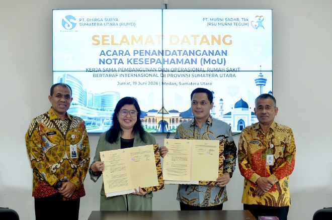 Sumut Siapkan Rumah Sakit Bertaraf Internasional, PT Dhirga Surya dan Murni Teguh Teken MoU