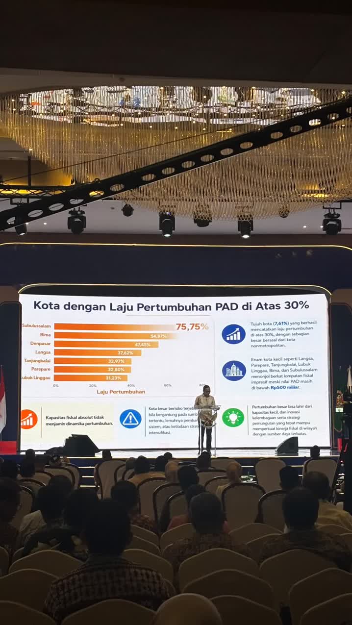 Langsa Masuk Kategori Kota Dengan Lompatan Besar di Rakernas APEKSI 2026 di Kota Medan