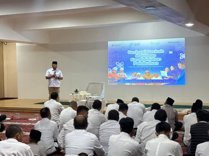 Pelindo Regional 1 Gelar Pengajian, Doa Bersama dan Santunan Anak Yatim Piatu