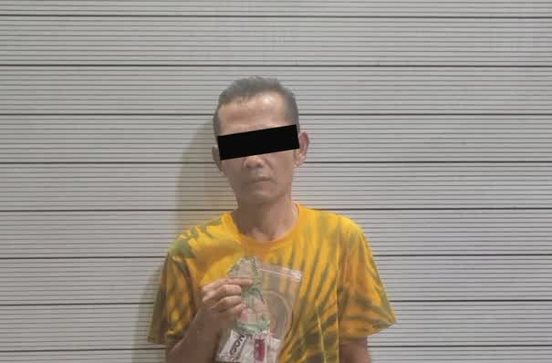 Wuallah !!! Sudah Tua Bukan Beribadah Malah Jualan Ganja di Desa Helvetia, Ya Ditangkap Polisi Jadinya