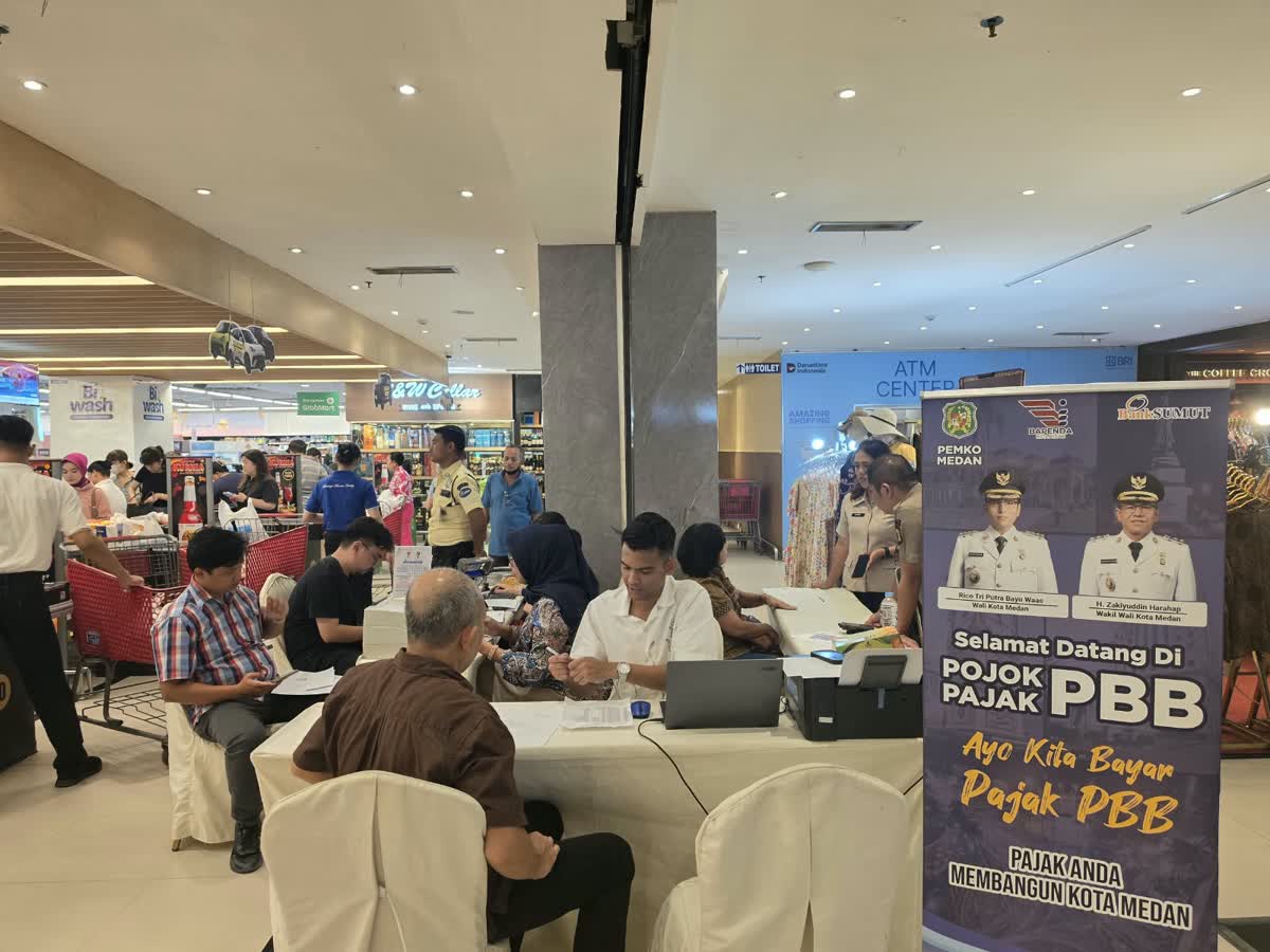Pojok PBB Hadir di Brastagi Supermarket, Permudah Warga Bayar PBB Sambil Berbelanja