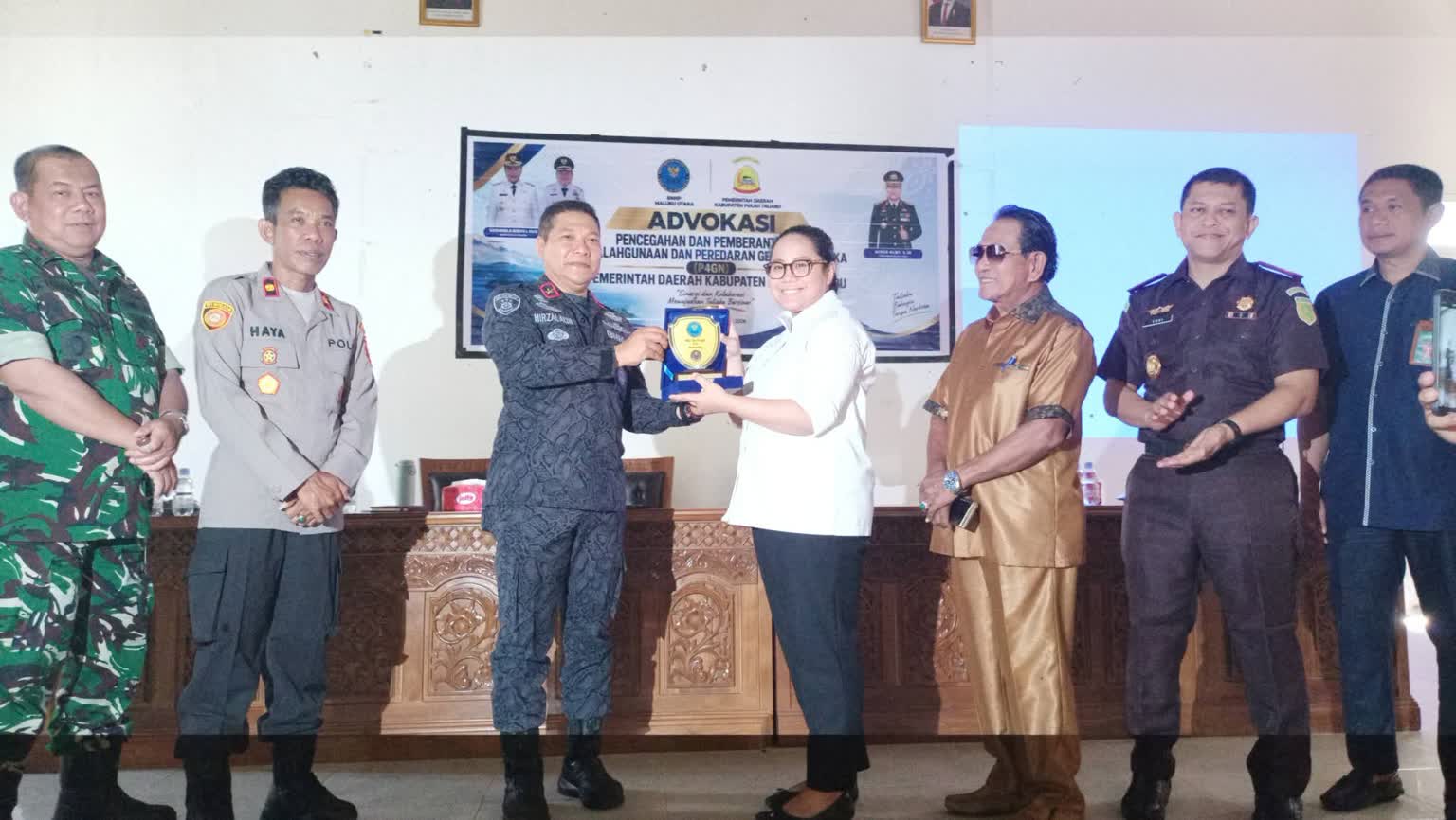 BNNP Malut Minta P4GN di Taliabu Diperkuat, Bupati Sashabila Mus : Persoalan Miras dan Narkotika Merupakan Salah Satu Fokus Pemda