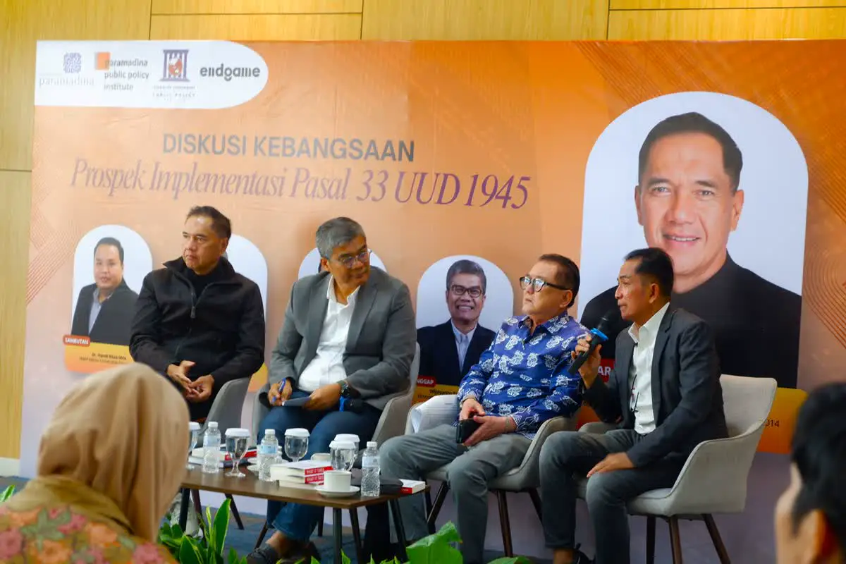 Gita Wirjawan : Implementasi Pasal 33 UUD 1945 Butuh Kepastian Hukum dan Kendali Negara