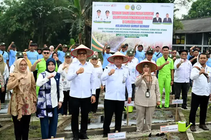 Peluncuran Kampus Mandiri Pangan, Pj Sekdaprov Sumut Dorong Perguruan Tinggi Jadi Contoh Pemanfaatan Lahan
