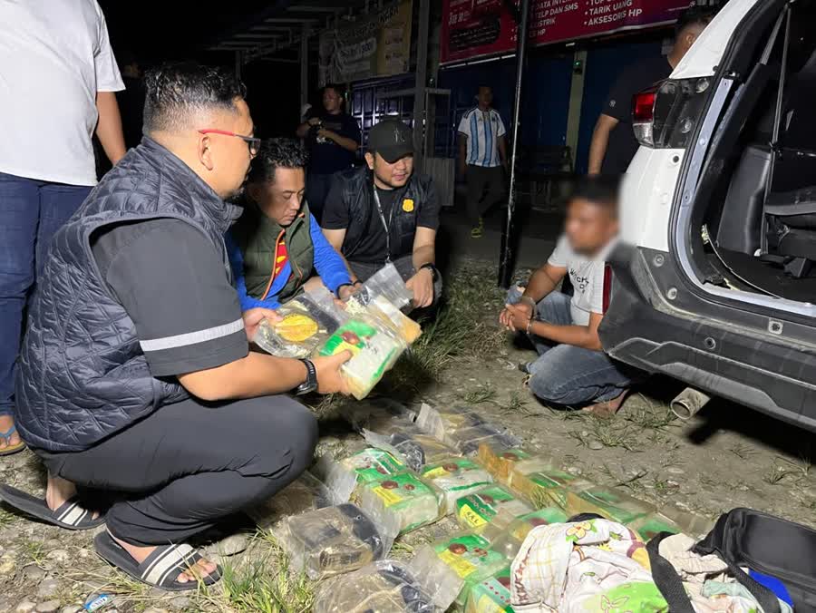 Polrestabes Medan Gagalkan Pengiriman 24 Kg Sabu dari Aceh Ke Palembang, Kurirnya Ditangkap, Bosnya Diburu