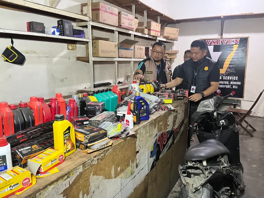 Polrestabes Medan Gerebek Gudang Penyimpanan Vape Narkoba Berkedok Bengkel di Desa Bandar Setia