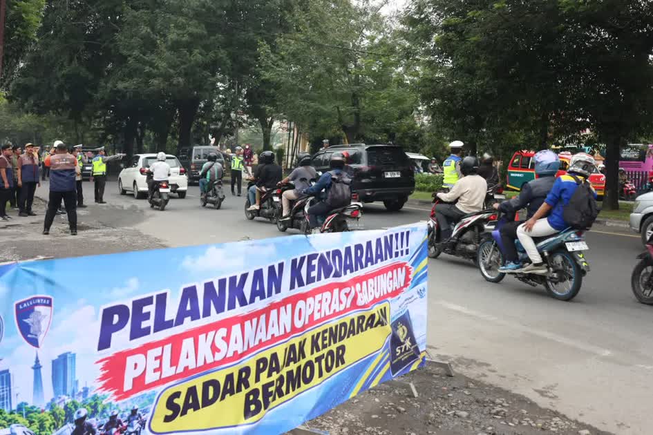Bapenda Medan Bersama Instansi Terkait Gelar Opsgab Sadar Pajak Kendaraan 2026