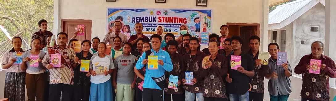 Pemerintah Desa Peleng Gelar Rembuk Stunting, Penerimaan Siltap dan Penyerahan Seragam Training Perangkat Desa