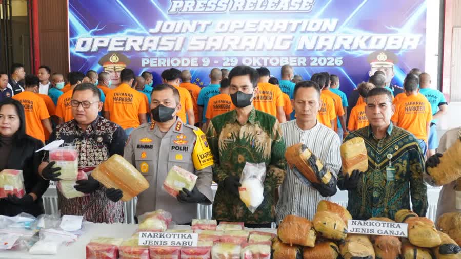 Pemkab Apresiasi Polresta Deli Serdang Tangkap 12 Bandar dan Sita 46,5 Kg Narkotika